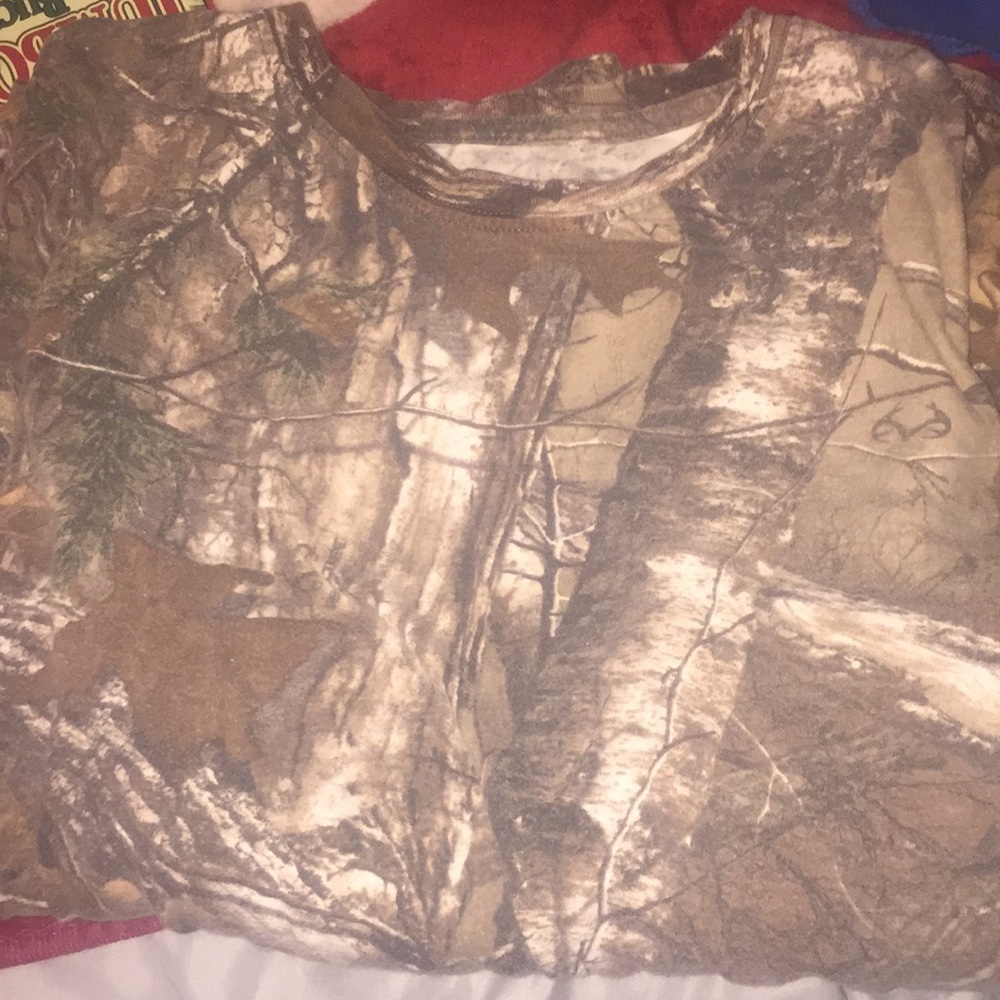 Game winner long sleeve camo shirt